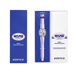 Casio Edifice X NISMO (Nissan Motorsports International) Heritage Edition 2025 Smartphone Link Collaboration ECB-S10NIS-7A, ECB-S10NIS-7ADR. Available at Watchoutz.com, Hong Kong's top online watch retailer with a physical shop. Enjoy fast, secure international shipping and shop for genuine Japanese watches with over 13 years of exceptional service and reputation. Visit WatchOutz.com for your wrist game! 