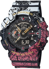Casio G-Shock X Shounen Jump "ONE PIECE" Limited Edition GA-110JOP-1A4 front view.