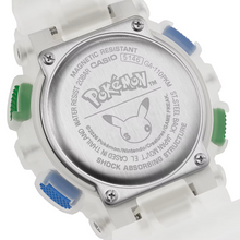 Case back of GA-110PKM-7A engraved with Pokémon 30th Anniversary logo