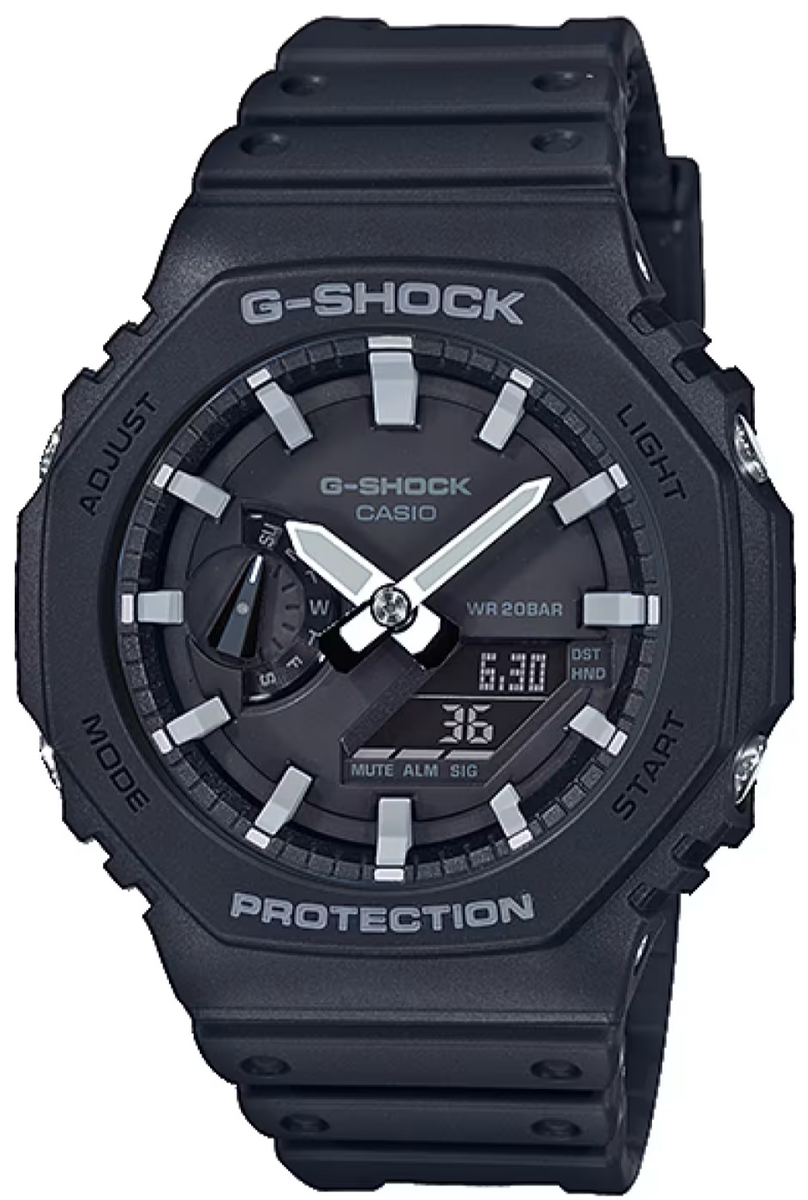 Casio G-Shock GA-2100-1A Analog Digital Sports Watch Black-Basic ...