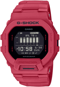 Casio G-Shock G-Squad Smartphone Link Square Face Matte-Red GBD-200RD-4 www.watchoutz.com