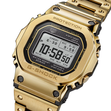 Casio G‑Shock Full Metal GMW‑BZ5000GD‑9 in gold finish, Tough Solar, Multi‑Band 6, Bluetooth, MIP LCD display — premium 5000 series digital watch for collectors