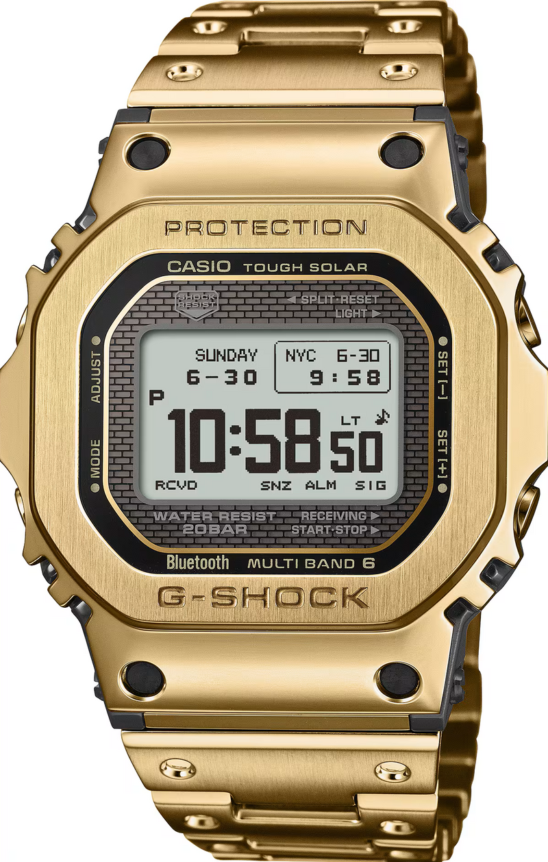 Casio G-Shock Metal Solar Multi-Band 6 MIP LCD Gold GMW-BZ5000GD-9