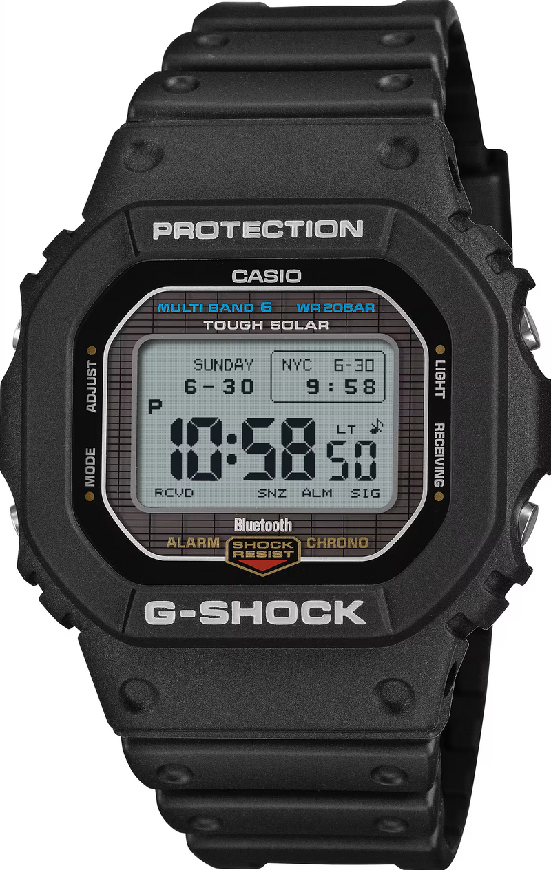 Casio G‑Shock GW‑BX5600‑1 Tough Solar Multi‑Band 6 MIP LCD – WATCH