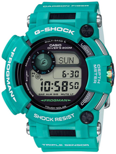 Casio G-Shock Frogman Tough Solar Multi Band 6 Solar Carbon Fiber Strap Master in Marine Blue GWF-D1000MB-3 GWFD1000MB-3 GWF-D1000MB-3DR www.watchoutz.com