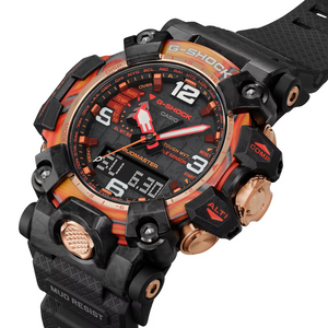 Casio G-Shock MASTER OF G - Land Mudmaster Solar 2023 40th Anniversary Flare Red Limited Edition GWG-2040FR-1A GWG2040FR-1A Face www.watchoutz.com