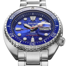 Stainless steel case side view showing crown and bezel edge.