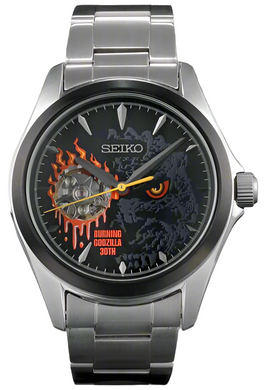Seiko X Burning GODZILLA 30th Anniversary Collaboration Special Edition Mechanical Automatic Watch. Available at Watchoutz.com, Hong Kong's top online watch retailer with a physical shop. Enjoy fast, secure international shipping and shop for genuine Japanese watches with over 13 years of exceptional service and reputation. Visit WatchOutz.com for your wrist game! 