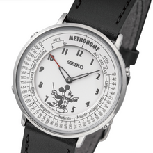 Stainless steel case side view of Seiko Instruments × Disney Mickey Mouse Conductor Edition watch