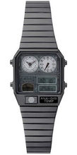 Citizen ANA‑DIGI TEMP Skeleton Black Ice front view. Shop Watchoutz.com