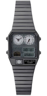 Citizen ANA‑DIGI TEMP Skeleton Black Ice front view. Shop Watchoutz.com