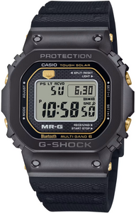 Casio G-Shock MR-G MRG-B5000 Series Super Titanium Solar Multi-Band-6 Dura Soft Fluoro Rubber MRG-B5000R-1 MRGB5000R-1 MRG-B5000R-1DR www.watchoutz.com