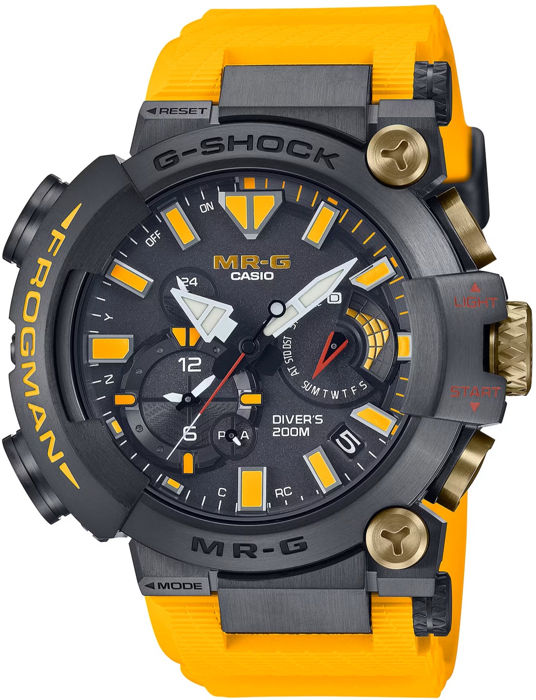 Casio G-Shock Master of G MR-G Analog Frogman ISO 200M Diver Double Anniversary MRG-BF1000R-1A9 www.watchoutz.com