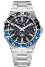 Citizen Series 8 Mechanical Automatic GMT "Batman" Blue Black Bezel NB6031-56E. Available at Watchoutz.com, Hong Kong's top online watch retailer with a physical shop. Enjoy fast, secure international shipping and shop for genuine Japanese watches with over 13 years of exceptional service and reputation. Visit Watch Outz International for your next horology treasure hunt.