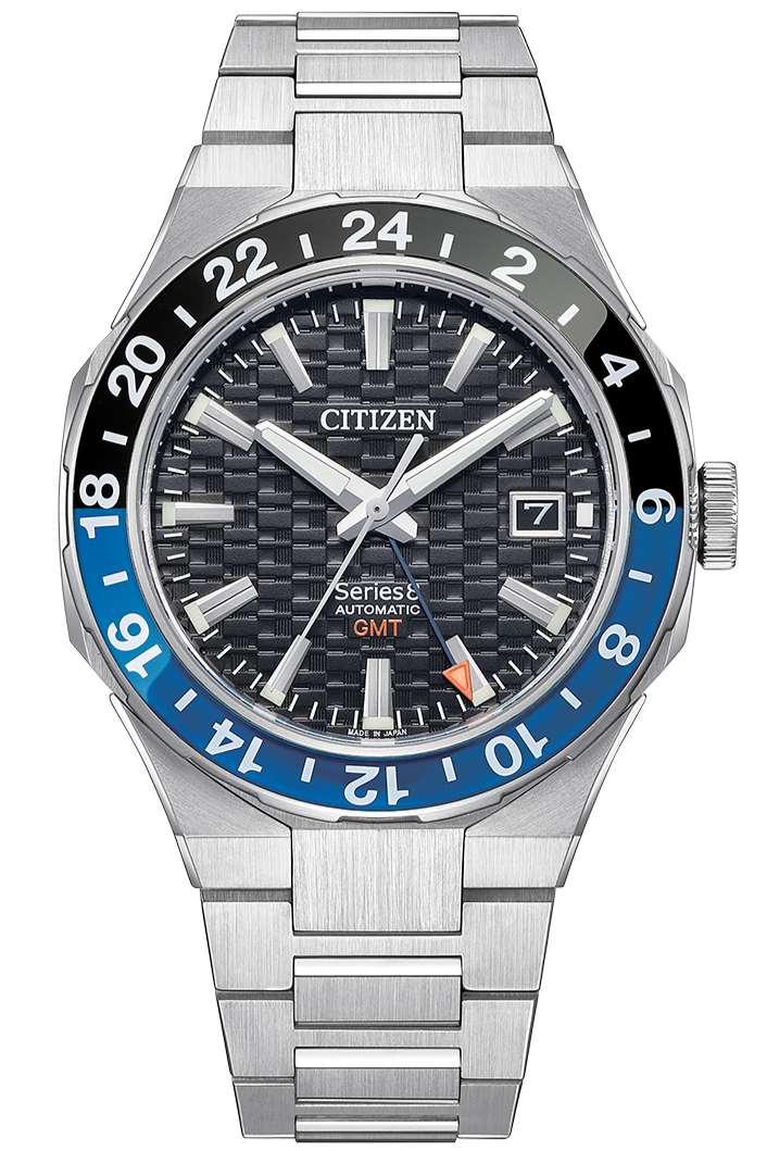 Citizen Series 8 Mechanical Automatic GMT Batman Bezel NB6031-56E
