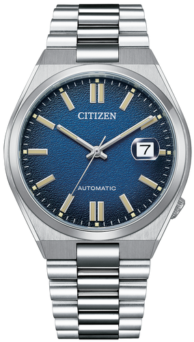 Citizen Tsuyosa Mechanical Automatic Date Display Texture Deep Blue NJ0151-88L www.watchoutz.com