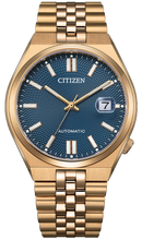 Citizen Tsuyosa 60 Mechanical Automatic Date Display Rose Gold - Blue Textured Dial NK0023-57L. Available at Watchoutz.com—Hong Kong’s trusted online watch retailer with physical showroom. Enjoy fast, secure international shipping and shop authentic Japanese watches backed by over 13 years of reputation and service. Elevate your wrist game at WatchOutz.com.
