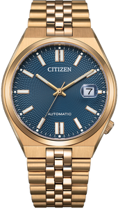 Citizen Tsuyosa 60 Automatic Gold Blue Textured Dial NK0023-57L