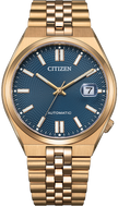 Citizen Tsuyosa 60 Mechanical Automatic Date Display Rose Gold - Blue Textured Dial NK0023-57L. Available at WatchOutz.com, Hong Kong’s trusted Japanese watch retailer. Genuine Seiko/Grand Seiko/Casio with fast international shipping and 13+ years of service.