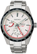 Seiko X JAL Presage Prestige Line Sharp Edge Series Automatic GMT Japan Airlines International Flight 70th Anniversary Collaboration Limited Edition Model SARF025 www.watchoutz.com