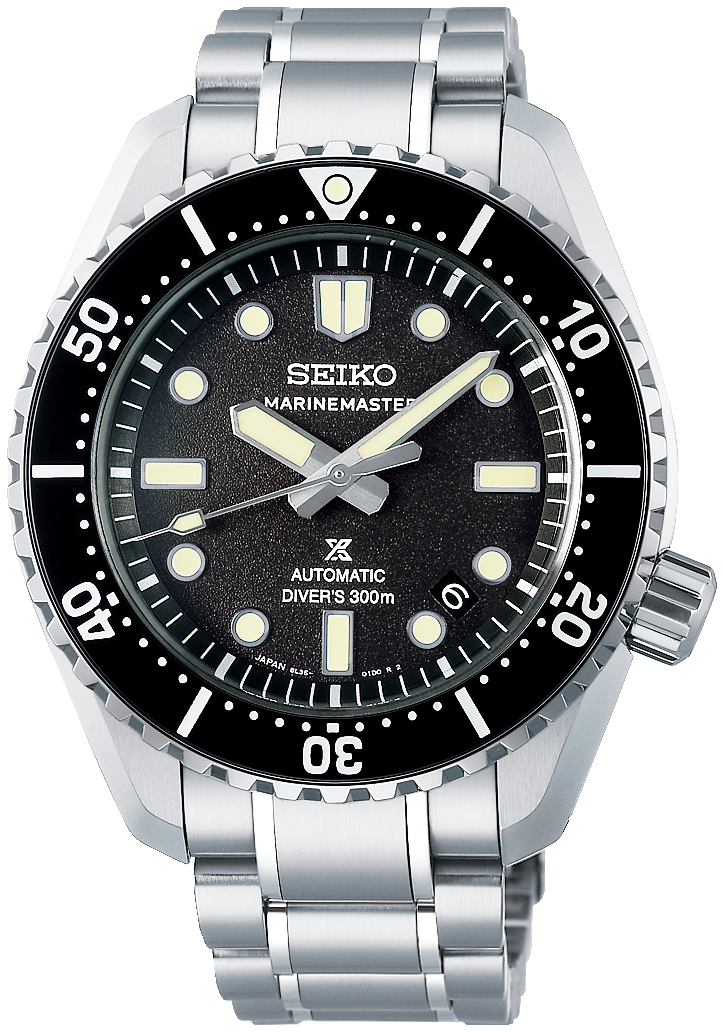Seiko Prospex Marinemaster 1968 Heritage Diver’s 300M 8L35 Mechanical Automatic Black Texture Dial SBDX065 SLA079. 
Enjoy fast, secure international shipping and shop authentic Japanese watches backed by over 13 years of reputation and service. Elevate your wrist game at WatchOutz.com.