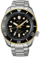 Seiko Prospex 1968 Heritage Diver’s GMT SBEJ030 mechanical diver’s watch with black dial and stainless steel bracelet