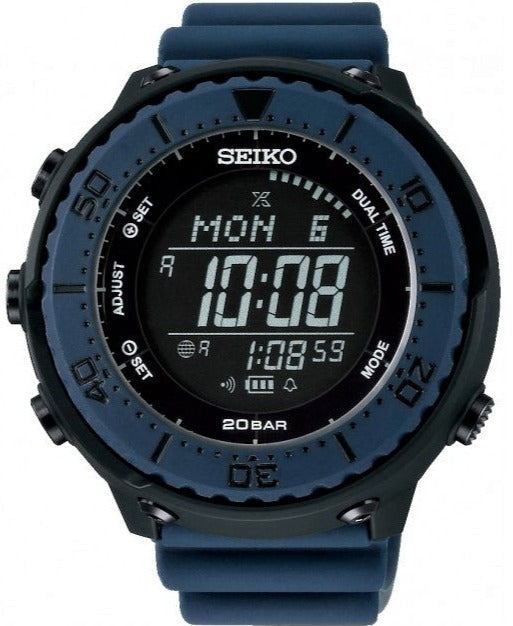 Seiko X Nano Universe Prospex Fieldmaster Solar Digital Tuna SBEP015 www.watchoutz.com