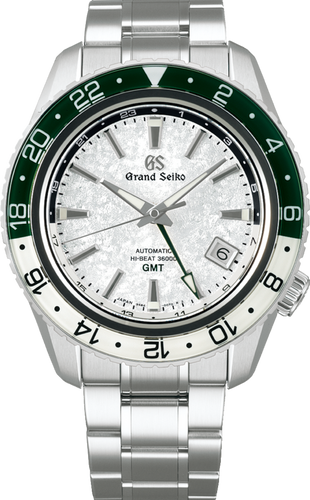 Grand Seiko Sport Collection Automatic Hi-Beat 36000 GMT Snowy Valley Snowflake Dial SBGJ277  www.watchoutz.com