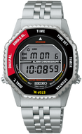 Front view of Seiko Selection S Series Octagonal Rotary Switch Digital Quartz "1982 Rotocall" Re-Creation SMGG19 SBJG019 SMGG19P1. Shop WatchOutz.com.