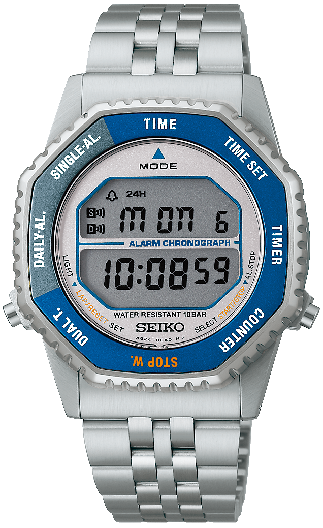 Seiko Selection S Series Octagonal Rotary Switch Digital Quartz 