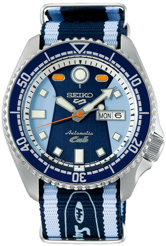 Seiko X Honda Super Cub 5 Sports Automatic SKX Sense Style Blue Limited Edition SBSA237 SRPK37 www.watchoutz.com