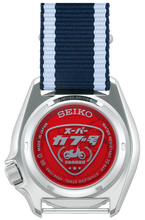 Seiko X Honda Super Cub 5 Sports Automatic SKX Sense Style Blue Limited Edition SRPK37 SBSA237 Caseback www.watchoutz.com