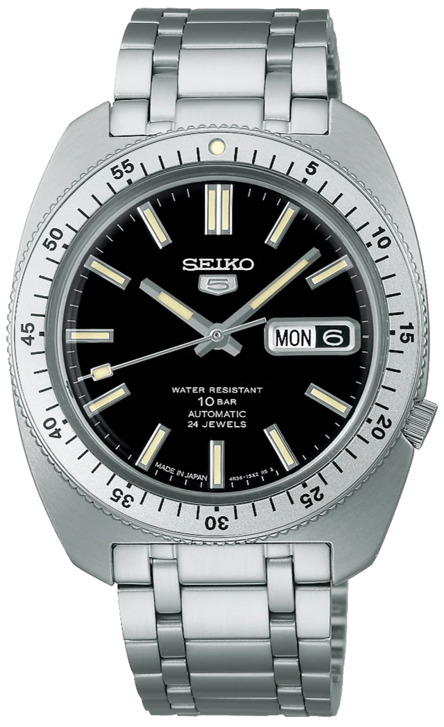 SEIKO 5 Sports SBSA313 バンビ製ミラネーゼ付き Seiko 5 Sports Automatic Heritage Design Reissue SBSA313