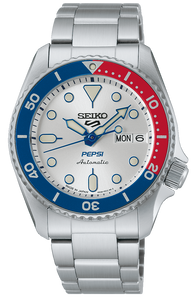 Seiko 5 Sports SKX Series X Pepsi Collaboration 38mm Mechanical Automatic 2025 Limited Edition SRPL99 SBSA319. Available at Watchoutz.com, Hong Kong's top online watch retailer with a physical shop. Enjoy fast, secure international shipping and shop for genuine Japanese watches with over 13 years of exceptional service and reputation. Visit Watch Outz International for your next horology treasure hunt.