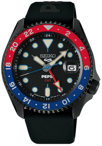 Seiko X Pepsi Collaboration 5 Sports SKX Series 42.5mm Mechanical Automatic GMT 2025 Limited Edition SSK047 SBSC023. Available at Watchoutz.com, Hong Kong's top online watch retailer with a physical shop. Enjoy fast, secure international shipping and shop for genuine Japanese watches with over 13 years of exceptional service and reputation. Visit Watch Outz International for your next horology treasure hunt.
