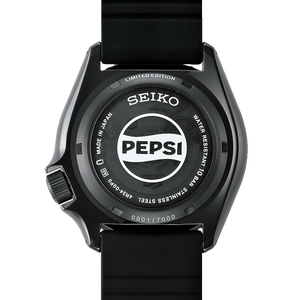Seiko X Pepsi Collaboration 5 Sports SKX Series 42.5mm Mechanical Automatic GMT 2025 Limited Edition SSK047 SBSC023. Available at Watchoutz.com, Hong Kong's top online watch retailer with a physical shop. Enjoy fast, secure international shipping and shop for genuine Japanese watches with over 13 years of exceptional service and reputation. Visit Watch Outz International for your next horology treasure hunt.