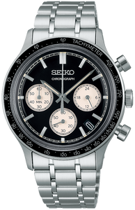 SEIKO SELECTION SBTR055 セイコーセレクション Seiko SBTR055 Men's Quartz Chronograph – Classic JDM Black Dial