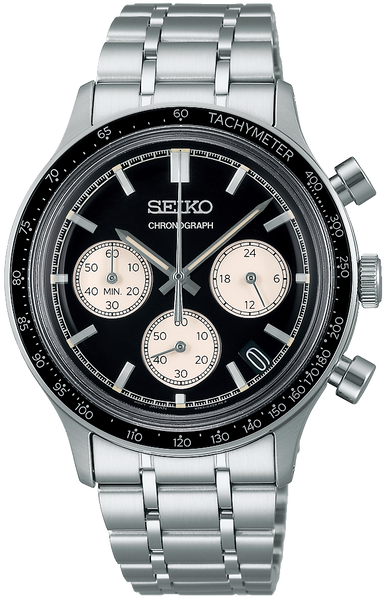 新品　SEIKO SBTR055 Seiko SBTR055 Men's Quartz Chronograph – Classic JDM Black Dial
