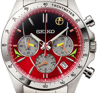 Seiko X Shinkansen 500 Series SHINKALION 10th Anniversary X EVANGELION 30th Anniversary Collaboration Limited Edition Quartz Chronograph - 500 TYPE EVA02. Available at WatchOutz.com, Hong Kong’s trusted Japanese watch retailer. Genuine Seiko/Grand Seiko/Casio with fast international shipping and 13+ years of service.