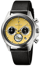 Front View of Seiko X Fender Telecaster 75th Anniversary Collaboration Limited Edition Quartz Chronograph. at Wantchoutz.com 