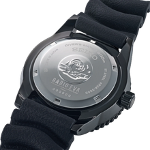 Seiko Prospex × RADIO EVA “THE 30” Collaboration Mechanical Automatic Diver’s 200M Limited Edition EVA‑01 Model. Bold stainless steel case with purple and green accents inspired by Evangelion Unit‑01, featuring textured dial, luminous markers, and unidirectional bezel. Powered by Seiko Caliber 4R36 automatic movement with day‑date display, sapphire crystal, and 200M water resistance. A rare collector’s collaboration piece blending Japanese watchmaking with iconic anime design, showcased by WatchOutz.com wit