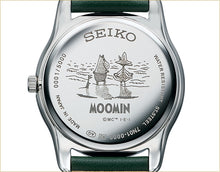 Seiko X Moomin 2024 Collaboration Snufkin Fisherman's Time Limited Edition Quartz Watch. Features Snufkin on water rocks with a fishing rod, engraved serial number on the case back. Comes with a collectible display box, Japanese domestic model, available at Watchoutz.com, the best online watch retailer based in Hong Kong, fast international shipping, genuine Japanese brand new watches, best deals, satisfy customer, richen your online purchase experience with Watchoutzinternational