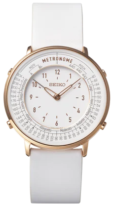 Seiko Metronome Watch SMW002A – Rosegold Case White Dial