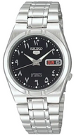 “Seiko 5 SNK063J5 Arabic numeral dial automatic watch on black dial — trending fashion icon timepiece worn by fashion culture stars, available at WatchOutz.com.
