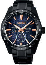 Seiko Presage Prestige Line Sharp Edge Series Limited Edition Mechanical Automatic GMT Black Navy Blue Dial Akebono SPB361 SARF023 www.watchoutz.com