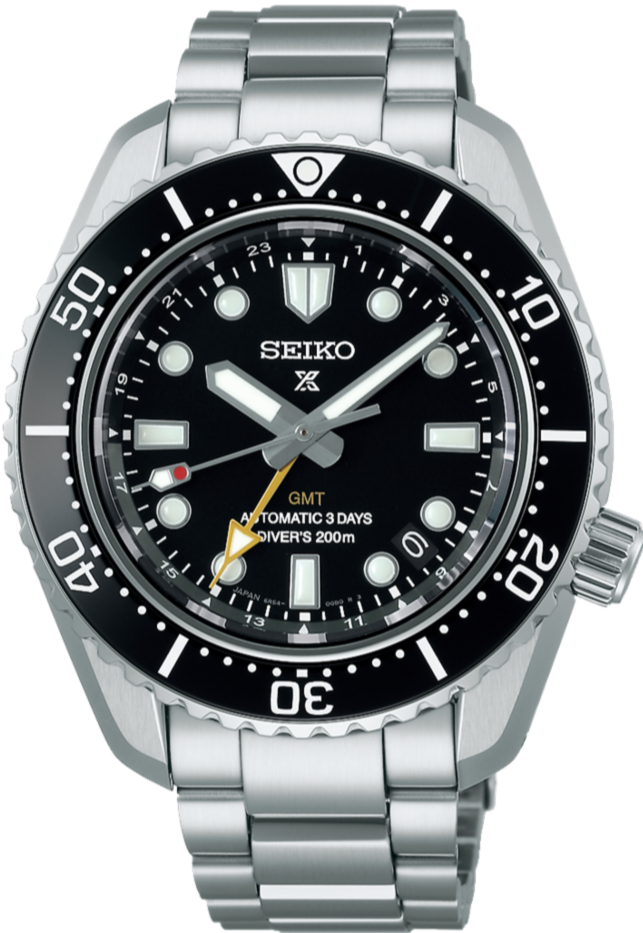 Seiko Prospex 1968 Mechanical Automatic Diver Scuba GMT MM200 Black Dial SPB383 SBEJ011 www.watchoutz.com