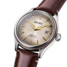 Seiko Presage SPB529 limited edition automatic watch, Classic Series with sustainable upcycled leather strap
