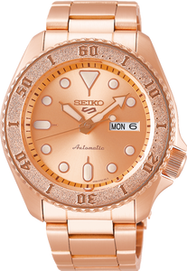 Seiko 5 Sports Street Style SKX Automatic Rose Gold Tone SRPE72 SRPE72K1 www.watchoutz.com