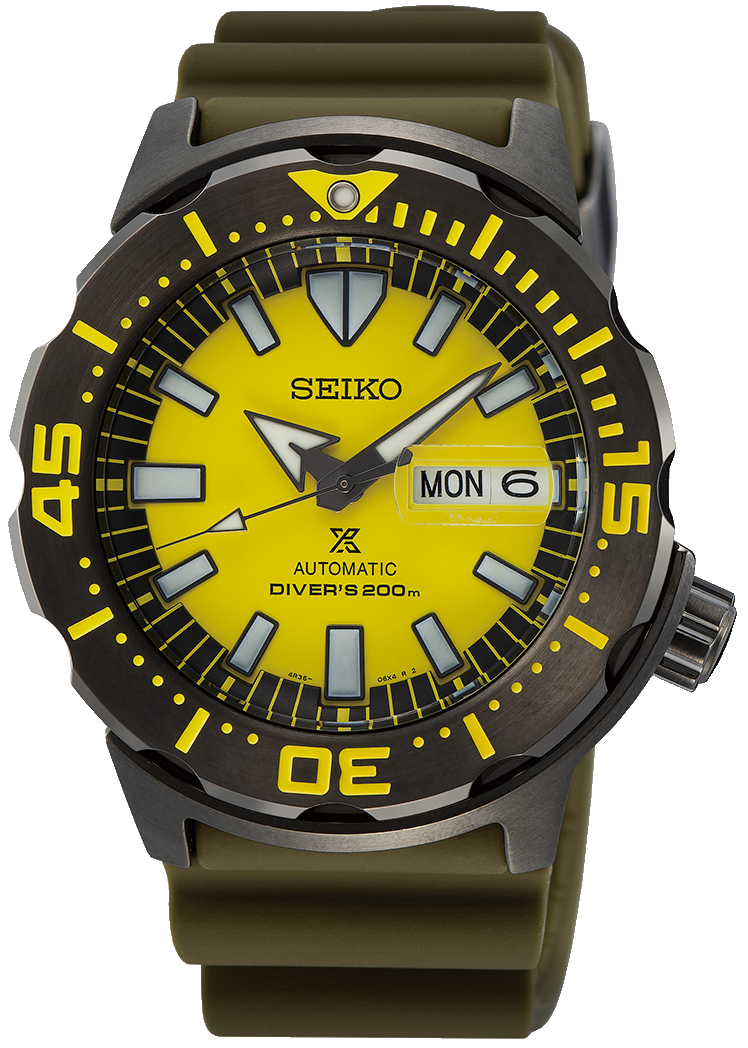 Seiko Prospex Monster Asia Exclusive Automatic Diver Yellow