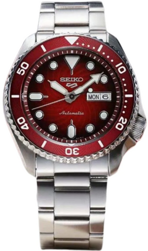 Seiko 5 Sports SKX Sport Style Automatic 2023 China Exclusive Red Spiral Dial Limited Edition SRPK63 www.watchoutz.com